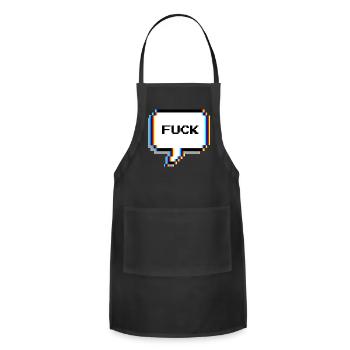 Fuck - Adjustable Apron - black - Front - Julia (174cm)