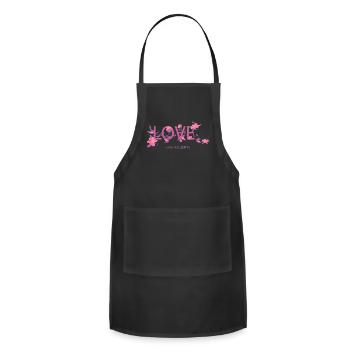 love has no limits - Adjustable Apron - black - Front - Julia (174cm)