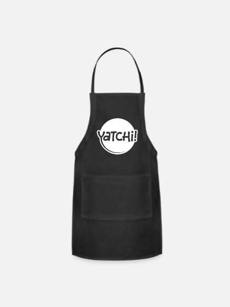 Yatchi White - Adjustable Apron - black