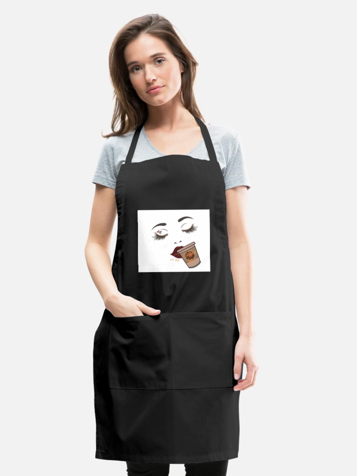 page 2 - Adjustable Apron - black - Front - Julia (174cm)