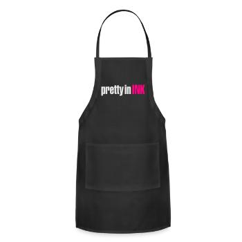 PRETTY IN INK - Adjustable Apron - black - Front - Julia (174cm)