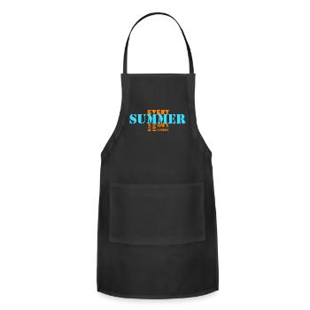 every summer has its own story - Adjustable Apron - black - Front - Julia (174cm)