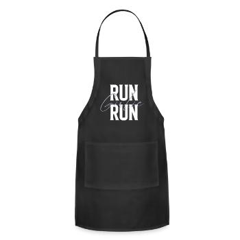 Run Girlie Run - Adjustable Apron - black - Front - Julia (174cm)
