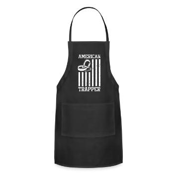 Trapper Trapping Gift Snare Trap Fur Traders - Adjustable Apron - black - Front - Julia (174cm)