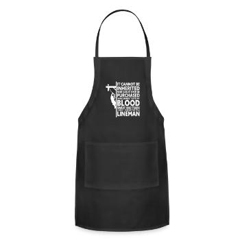 It Cannot Be Inherited Nor Can Ever Be Purchased - Adjustable Apron - black - Front - Julia (174cm)