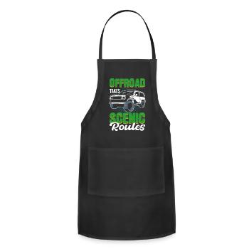 Offroad Takes Scenic Routes Offroading Off-Roading - Adjustable Apron - black - Front - Julia (174cm)