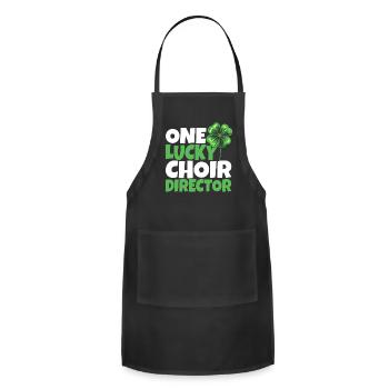 Choir Director Church Singer Soprano - Adjustable Apron - black - Front - Julia (174cm)