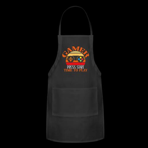 Gamer: Press Start, Time to Play! - Adjustable Apron