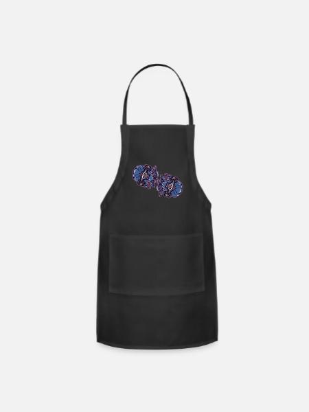 Broken Skateboard - Adjustable Apron - black