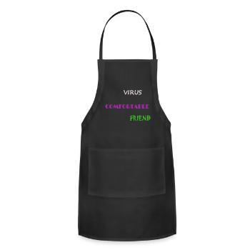 Virus Comfortable Friend - Adjustable Apron - black - Front - Julia (174cm)