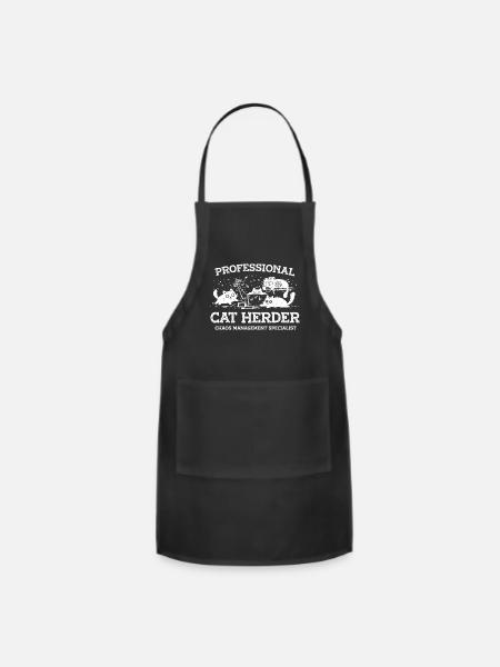 Professional Cat Herder - Adjustable Apron - black