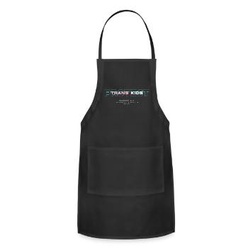 protect trans kids - Adjustable Apron - black - Front - Julia (174cm)
