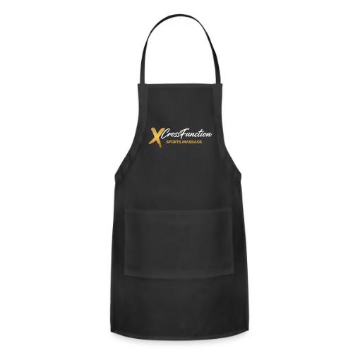 White XF SPORTS MASSAGE LOGO (front only) - Adjustable Apron
