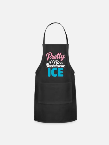 Pretty of Nice Just Not on ICE - Adjustable Apron - black