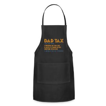 Dad Tax: Kid-Funded Purchases - Adjustable Apron - black - Front - Julia (174cm)