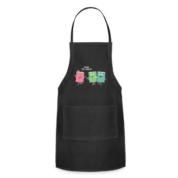 Reader Bookaholic Love Books Bookmark Funny Book - Adjustable Apron - black - Front - Julia (174cm)