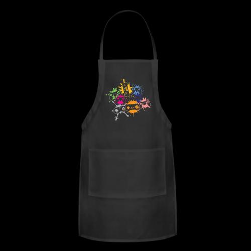 Colorful Controller Splash Art - Adjustable Apron