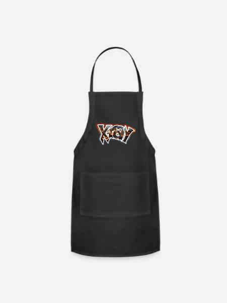X-Ray Halloween Graffiti - Adjustable Apron - black