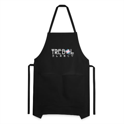 TB Stacked Logo with Trans PRIDE clover - Adjustable Apron