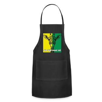 aim high stand tall - Adjustable Apron - black - Front - Julia (174cm)