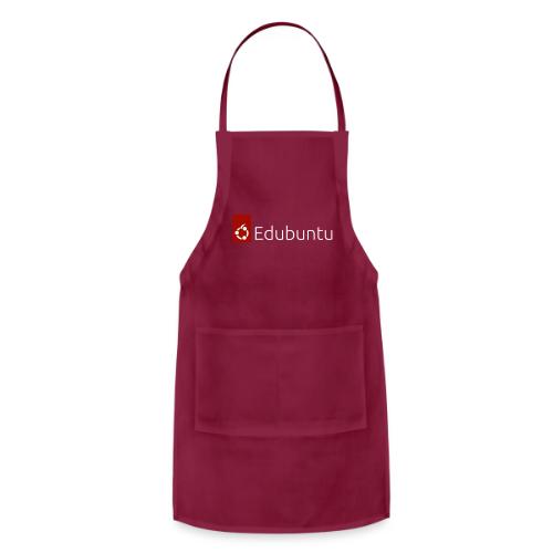 Edubuntu Logo 2023 - White - Adjustable Apron