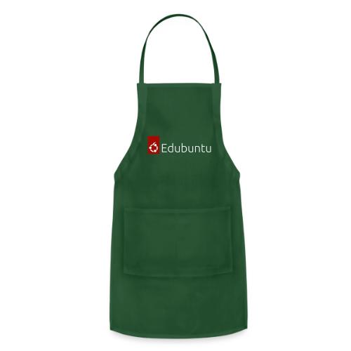 Edubuntu Logo 2023 - White - Adjustable Apron