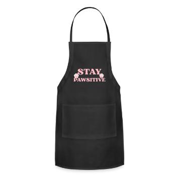 Stay Pawsitive - Adjustable Apron - black - Front - Julia (174cm)