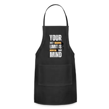 YOUR ONLY LIMIT IS YOUR MIND - Adjustable Apron - black - Front - Julia (174cm)