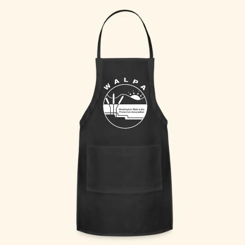 white logo - Adjustable Apron