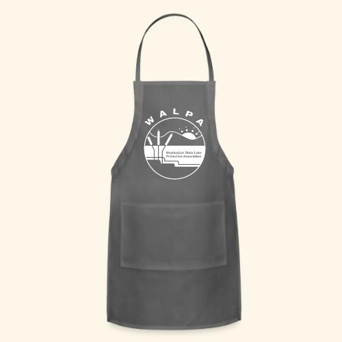 white logo - Adjustable Apron