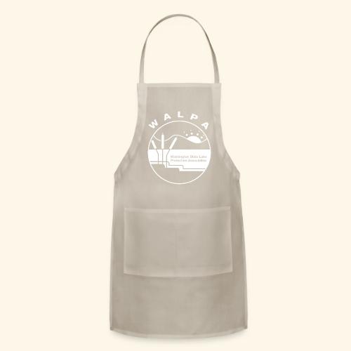 white logo - Adjustable Apron
