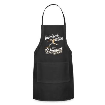Inspired Action - Adjustable Apron - black - Front - Julia (174cm)