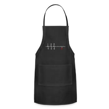 Heartbeat gear - Adjustable Apron - black - Front - Julia (174cm)