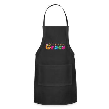Grace - Adjustable Apron - black - Front - Julia (174cm)