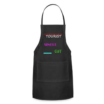 TOURIST SINGLE CUT - Adjustable Apron - black - Front - Julia (174cm)