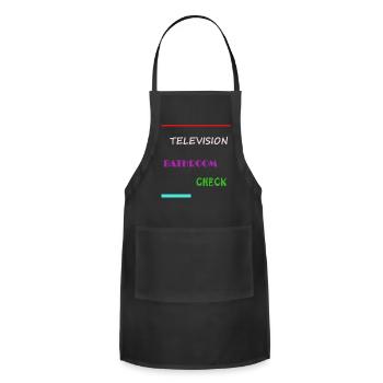 Television Bathroom Check - Adjustable Apron - black - Front - Julia (174cm)