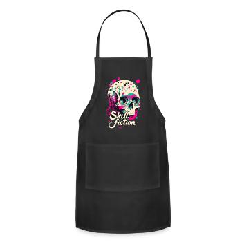 Skull Fiction Skeleton Art Cool Gift - Adjustable Apron - black - Front - Julia (174cm)