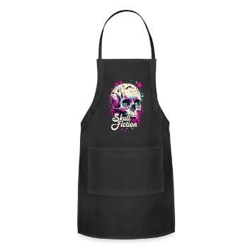 Skull Fiction Skeleton Art Cool Gift - Adjustable Apron - black - Front - Julia (174cm)
