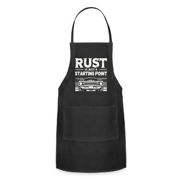 Rust Is Just a Starting Point - Adjustable Apron - black - Front - Julia (174cm)