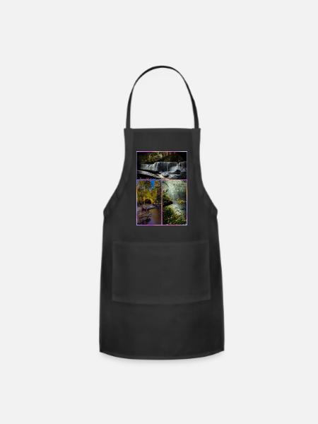 “Autumn Flow: Nature’s Calm in Motion” - Adjustable Apron - black