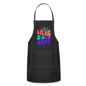 Take It Easy - Adjustable Apron - black - Front - Julia (174cm)