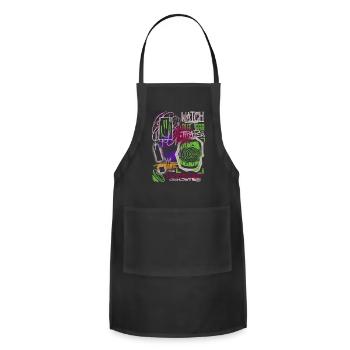 Watch Traps Brutalism - Adjustable Apron - black - Front - Julia (174cm)