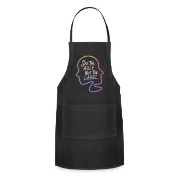 See the Able, Not the Label - Adjustable Apron - black - Front - Julia (174cm)