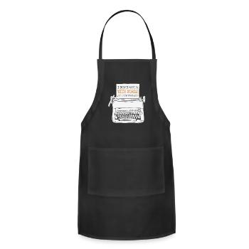 I Create Worlds With Words What's Your - Adjustable Apron - black - Front - Julia (174cm)