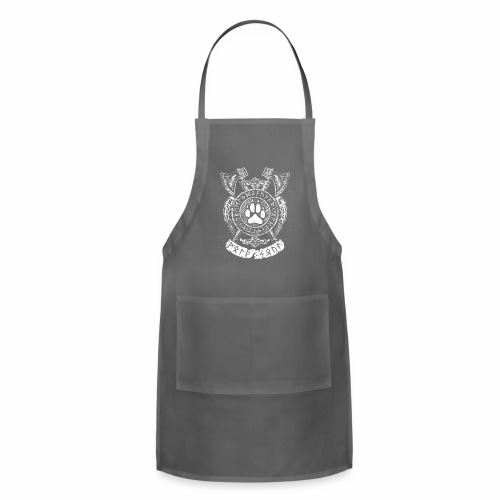 Wolf Soul - paw claw horns axes runes gift ideas - Adjustable Apron
