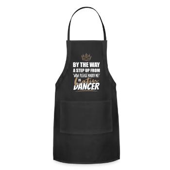 Latin Dancer / Teacher is the Ultimate in Appeal. - Adjustable Apron - black - Front - Julia (174cm)