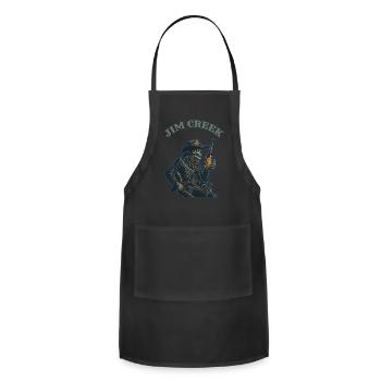 JIM personalized - Adjustable Apron - black - Front - Julia (174cm)