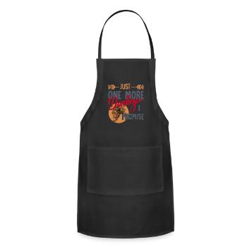 donkey, mini donkey, just a girl - Adjustable Apron - black - Front - Julia (174cm)