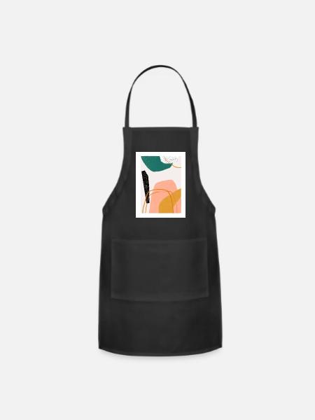 October Abstract - Adjustable Apron - black