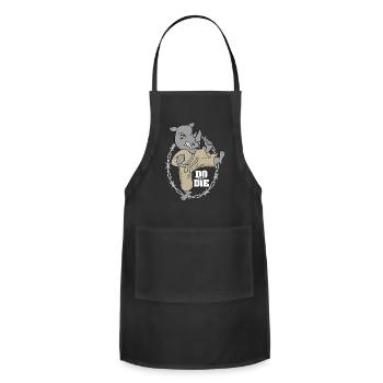 Rhino Very Funny Fitness Design - Adjustable Apron - black - Front - Julia (174cm)